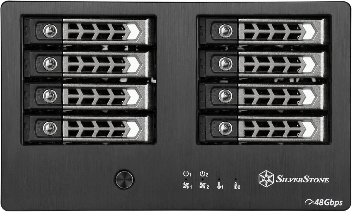 Silverstone TekRL-TS821S 8Bay 2.5"SAS/SATA Hard Drive Enclosure to Mini-SAS-READ