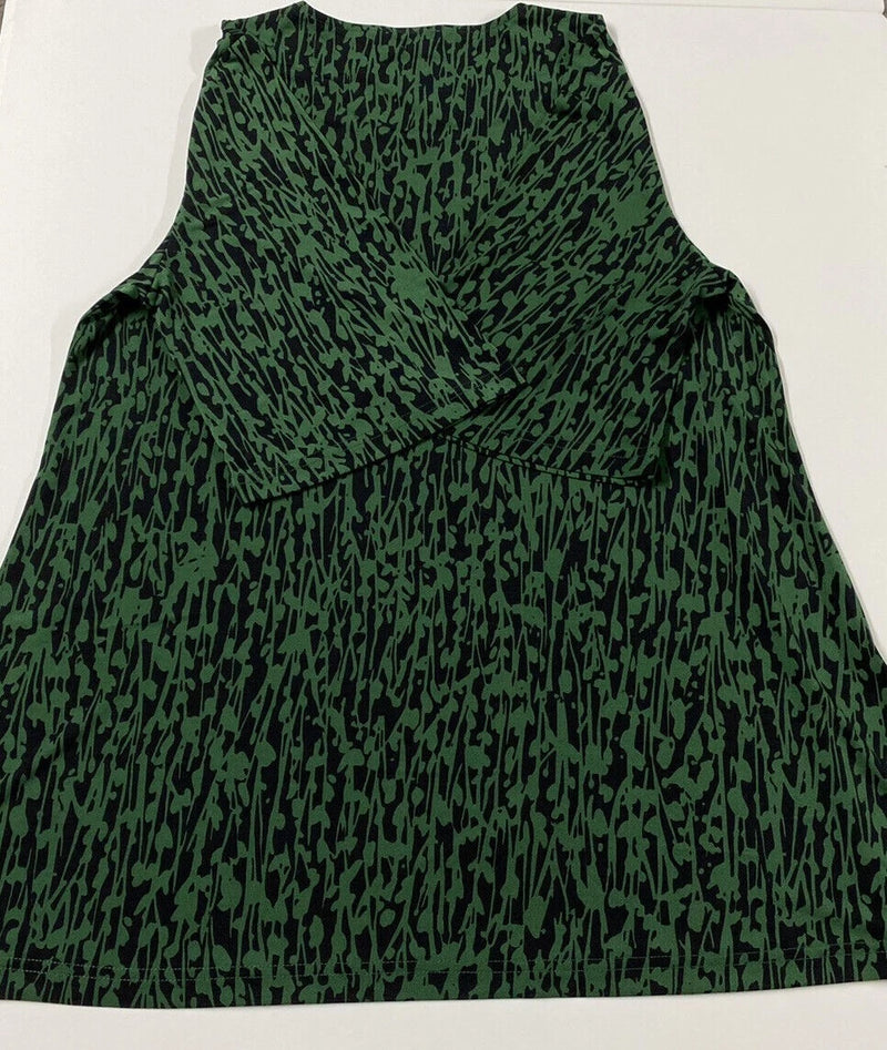 Leota Ladies' Tunic Quarter Sleeve Shirt Top, VINES GREEN, L