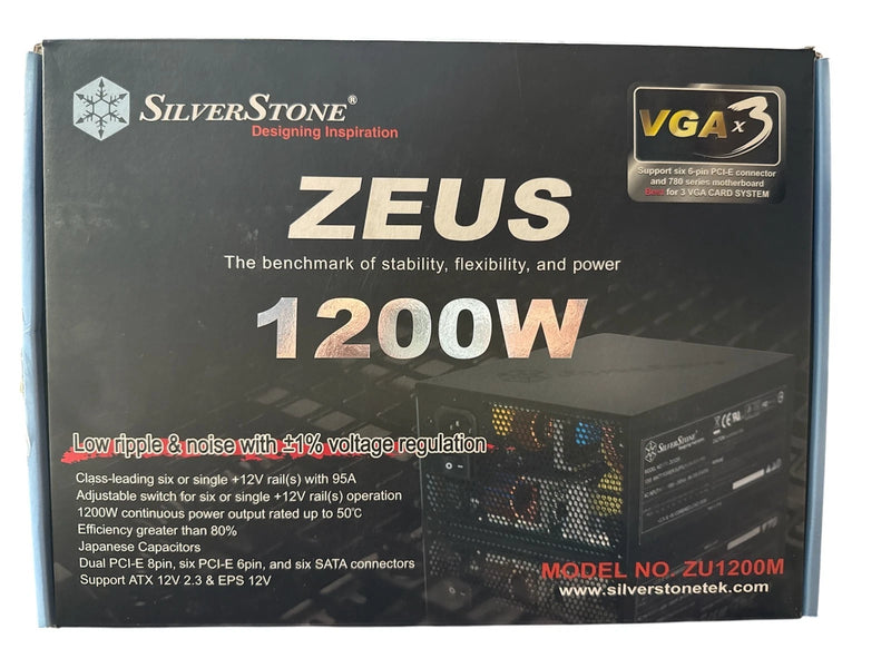 SilverStone Zeus ZU1200M 1200W ATX 12V 2.3 and EPS 12V SLI Ready Crossfire