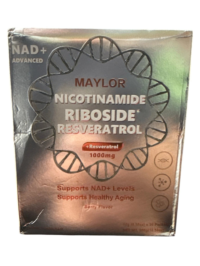 Maylor NAD+ 1000mg, 30 Packets, with Nicotinamide Riboside, PQQ &amp; Resveratrol