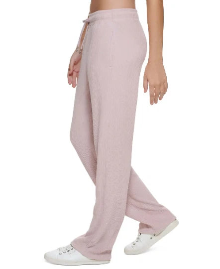 Calvin Klein Ladies Performance Ribbed Track Pants, PINK, S