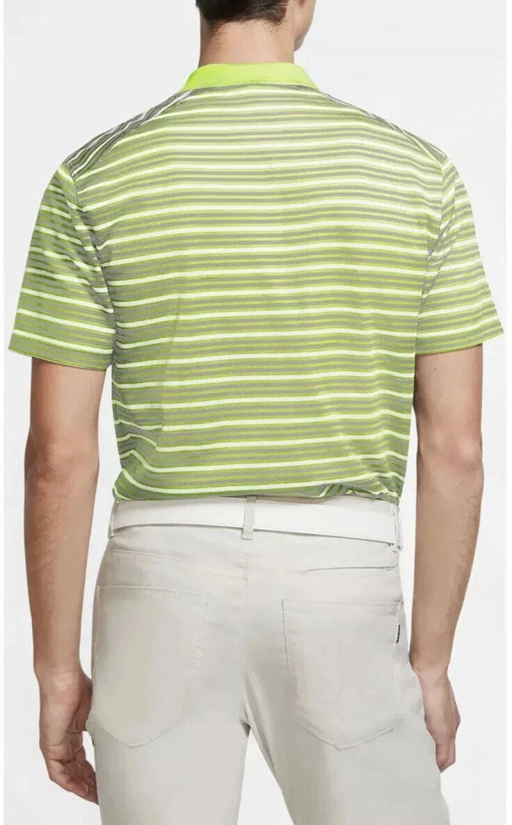 Nike Men's Dri-FIT Victory Striped Golf Polo BV0363-736 Light Lemon Twist XL