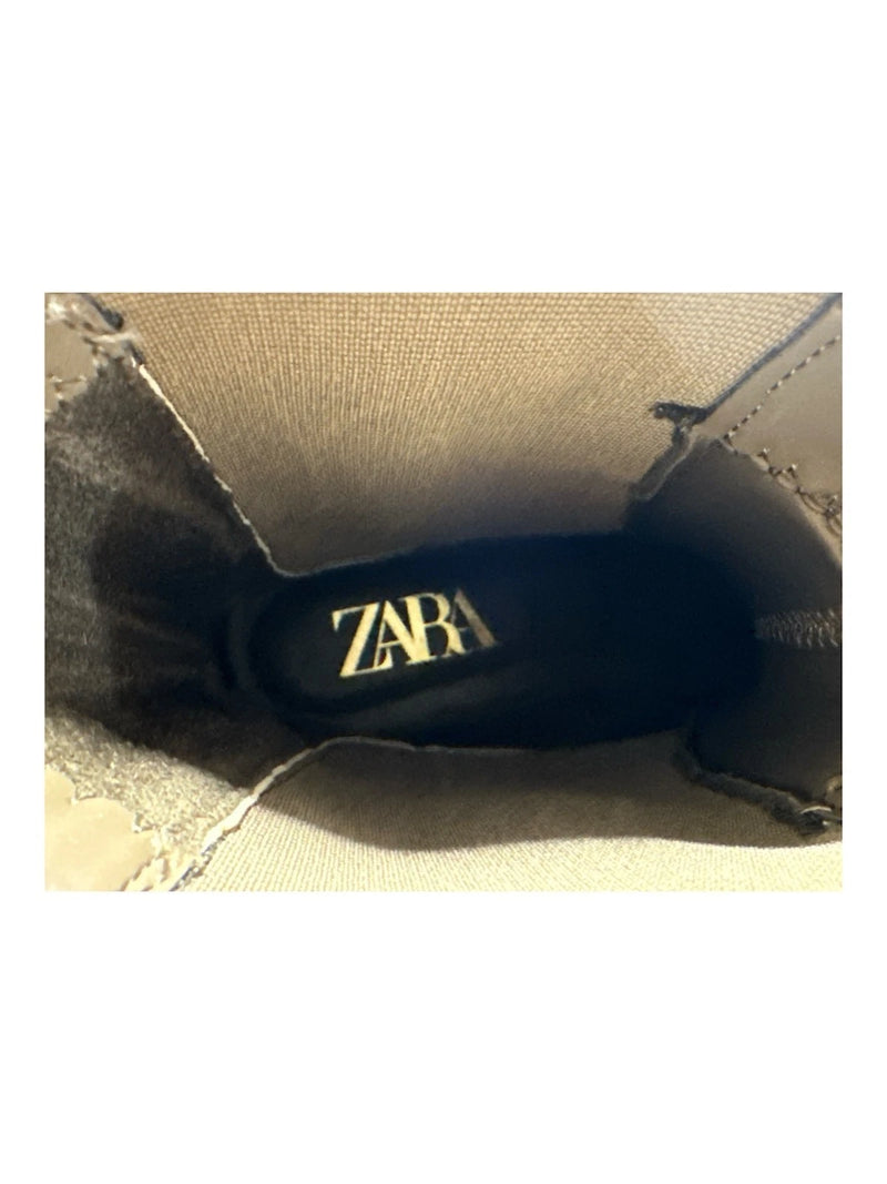 Zara Women z1b Botin Ankle Boots, Beige, 40- 9