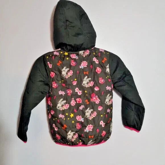 Disney's Minnie Mouse Toddler Girl Hooded Puffer Jacket, Multicolor, 6X