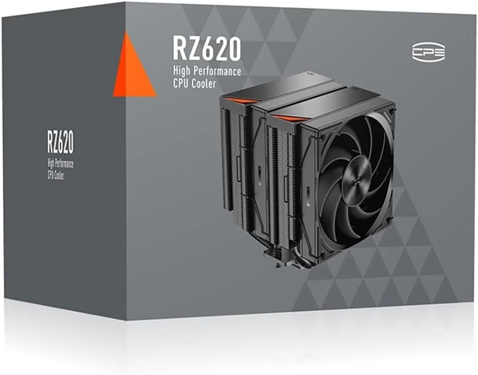 PCCOOLER BK CPU Cooler RZ620-BKNWNX-G<wbr/>L CPS RZ620 265W TDP CPU Cooling Fans Dual