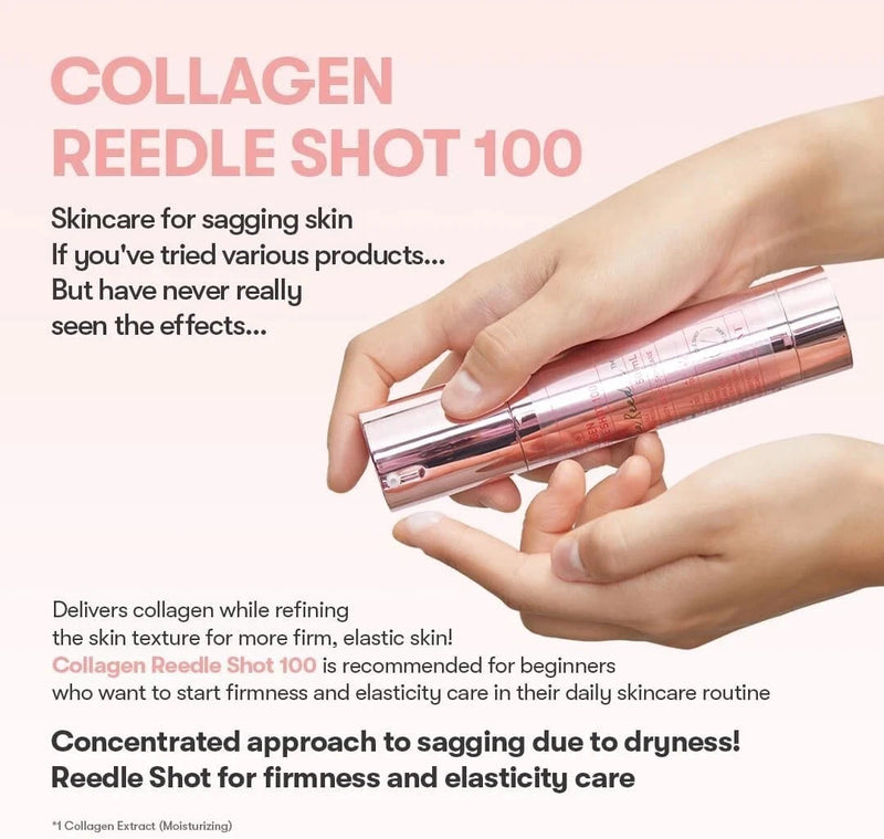VT COSMETICS Collagen Reedle Shot 100, Microneedling Serum Korean Skin Booster