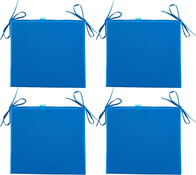 ARTPLAN Outdoor/Indoor Chair Pads,Patio Dining Chair Cushions Set of 4,Sqaure