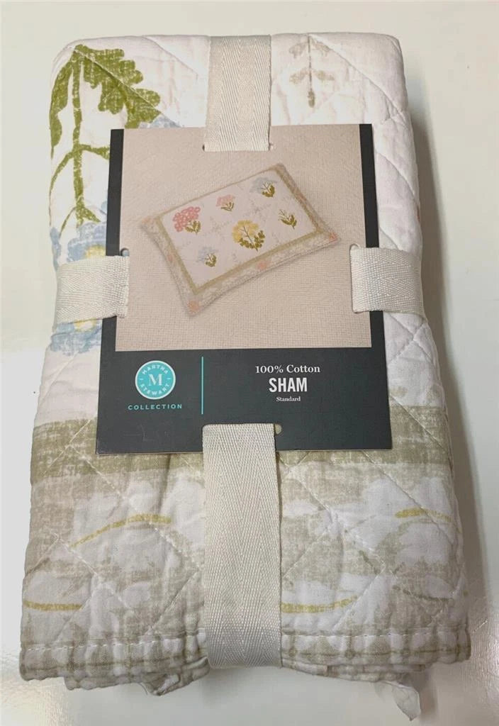 Martha Stewart Standard Pillow Sham, Floral Album