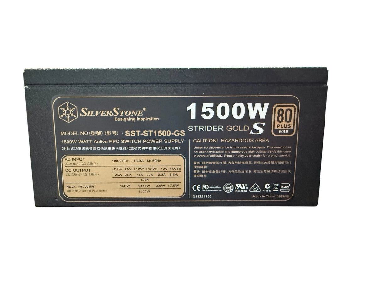 SilverStone Strider Gold Series ST1500-GS 1500W Fully Modular 80 Plus Gold ATX P