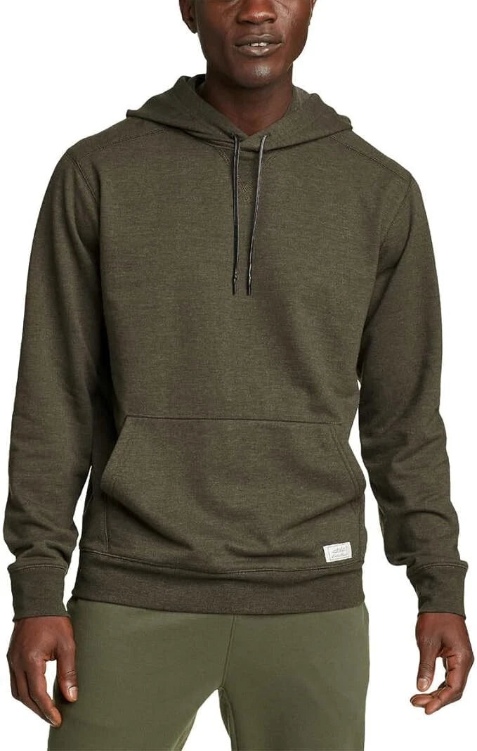Eddie Bauer Men’s Everyday Pullover Hoodie, GREEN, S