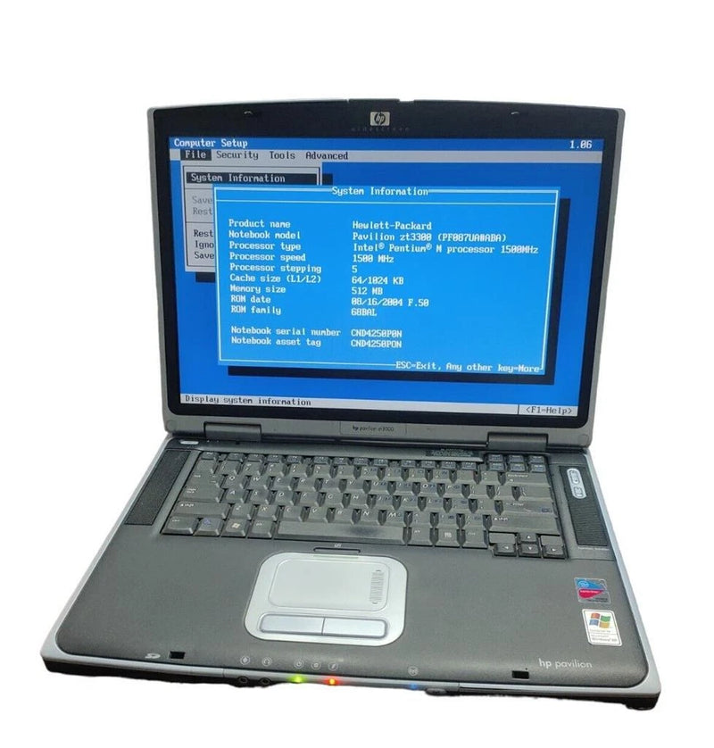 HP Pavilion ze4300 ze4325us 15'' AMD Athlon NO HDD