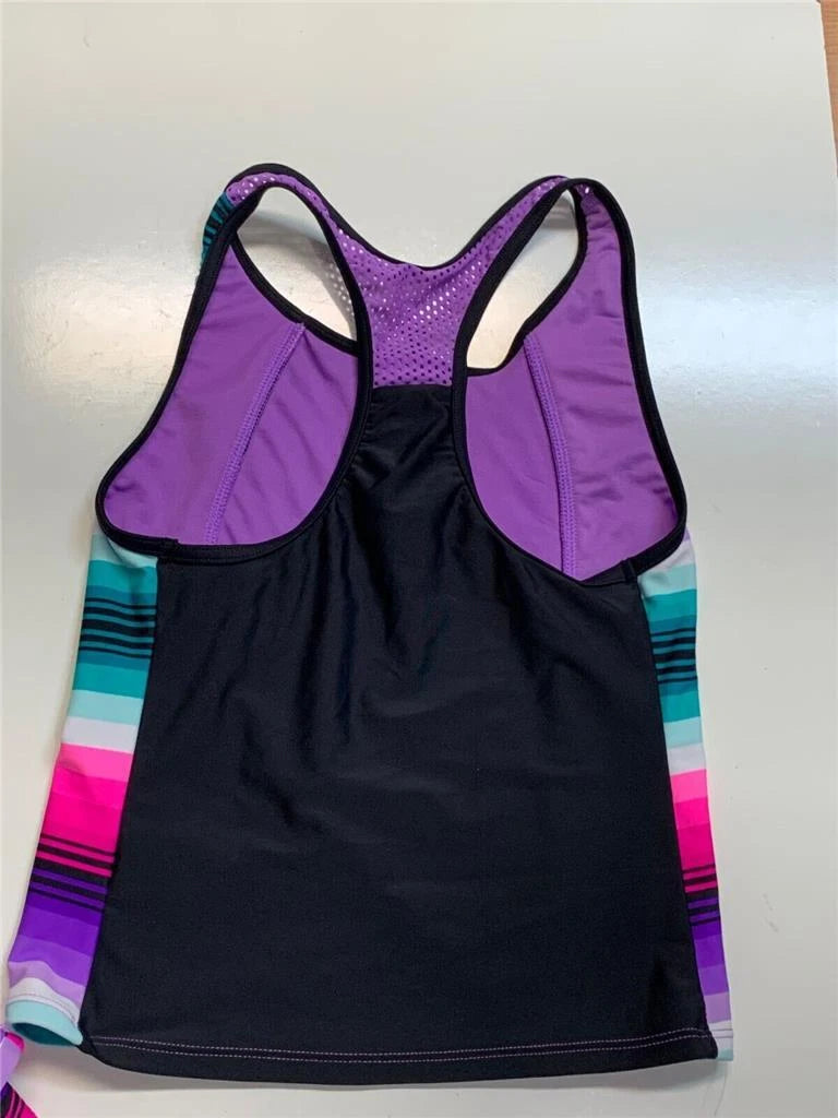 Gerry Girl's 3-Piece Swimsuit Set, HYDRANGEA - PURPLE, Size 12