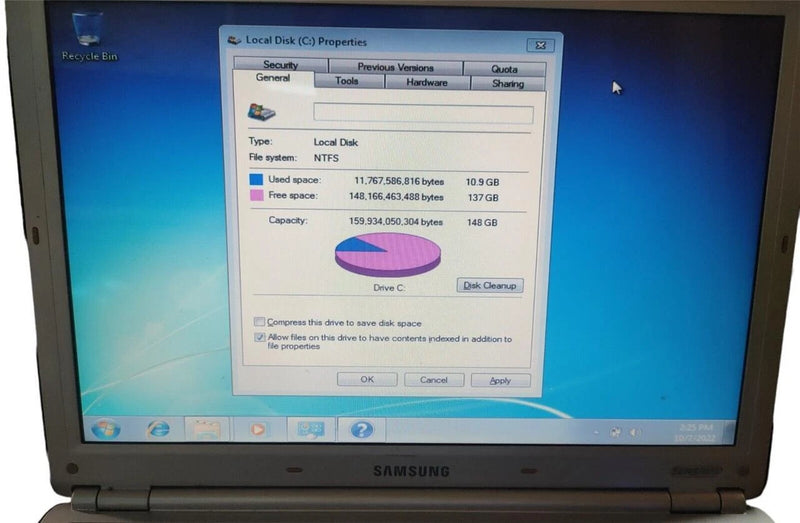 SAMSUNG Sens R410 14" Intel Pentium Dual Core 1.86GHz 1GB RAM 160GB - Windows 7