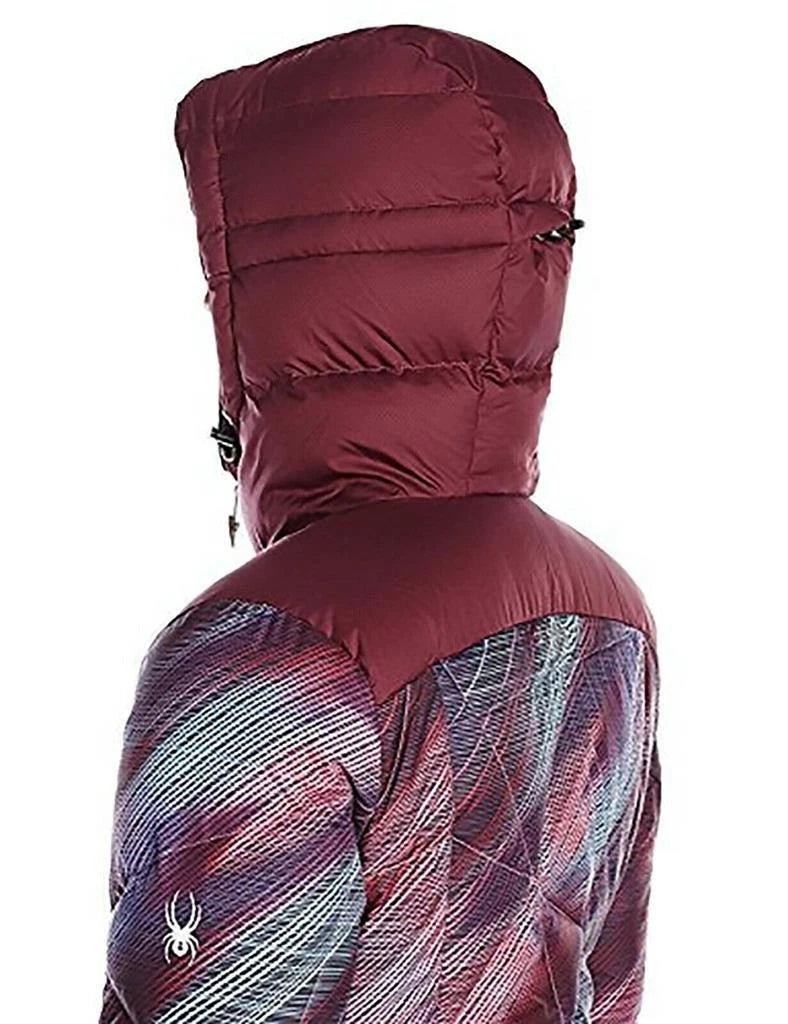 Spyder Women's Bernese Down Jacket, Geo Rays Voila Print/Fini, L
