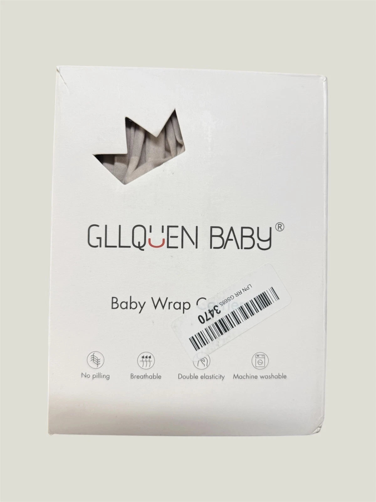Gllquen Baby Wrap Carrier Serenity Premium Breathable Material- Beige- size L