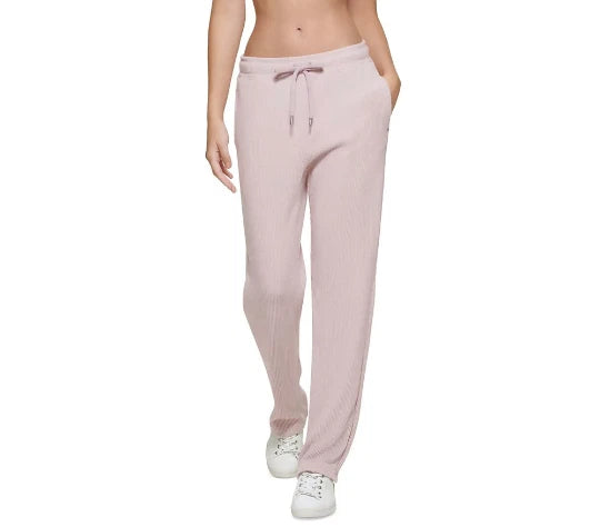 Calvin Klein Ladies Performance Ribbed Track Pants, PINK, S