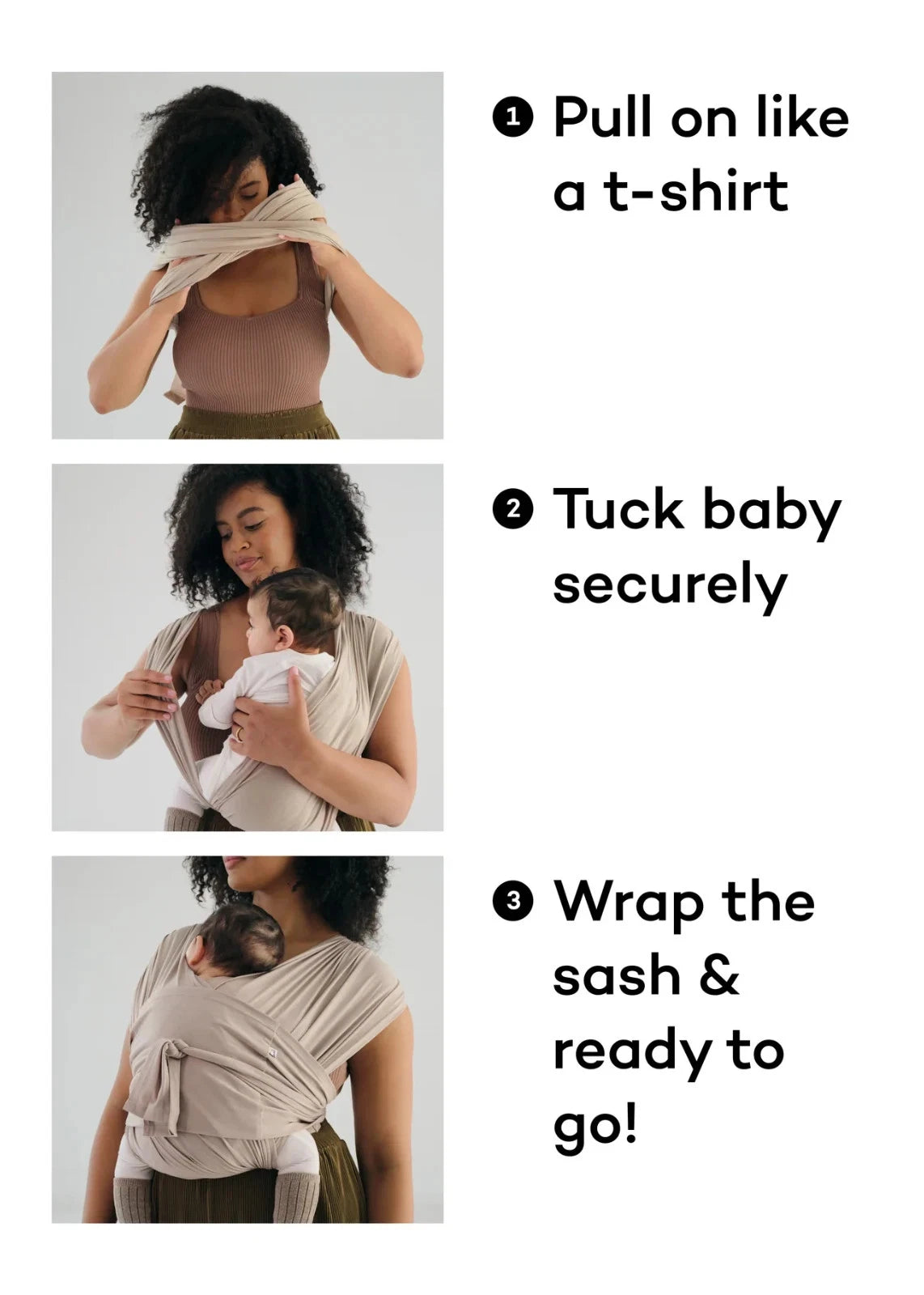 Konny Baby Carrier FLEX SoftBreez Premium Breathabl Wrap Light Pink Size M