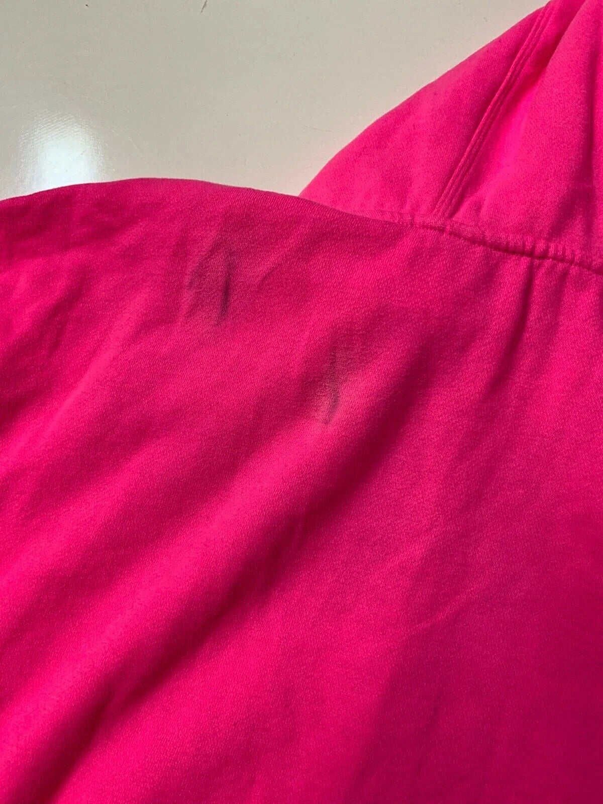 Dkny Sport Ladies Kangaroo Pocket Logo Hoodie, Laser Pink, Size XL