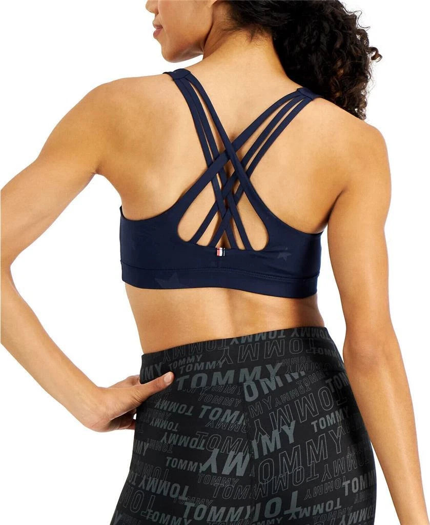 ID Ideology Performance Strappy Low Impact Sports Bra- star navy blaze - LARGE