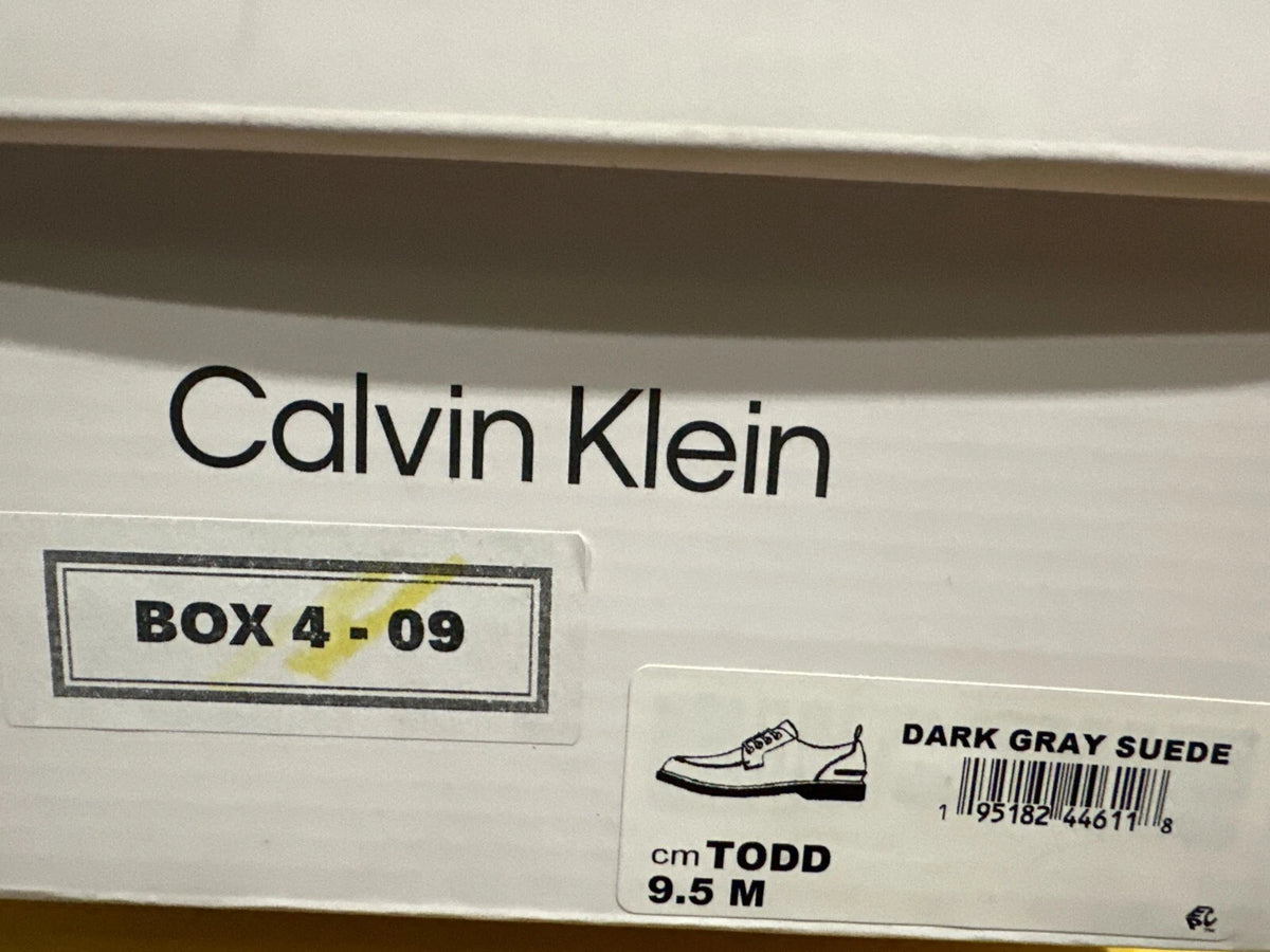 Calvin Klein Men's Todd Boots, Dark Gray, Size 9.5 M