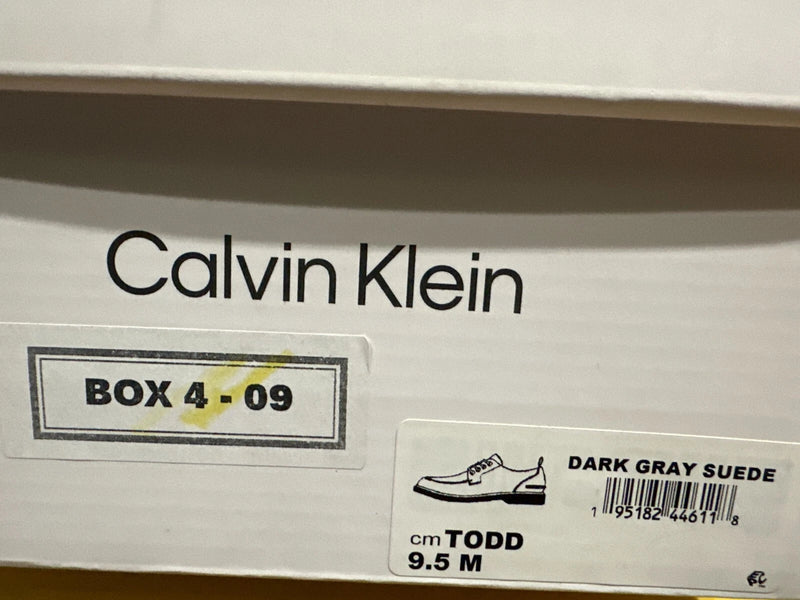 Calvin Klein Men's Todd Boots, Dark Gray, Size 9.5 M