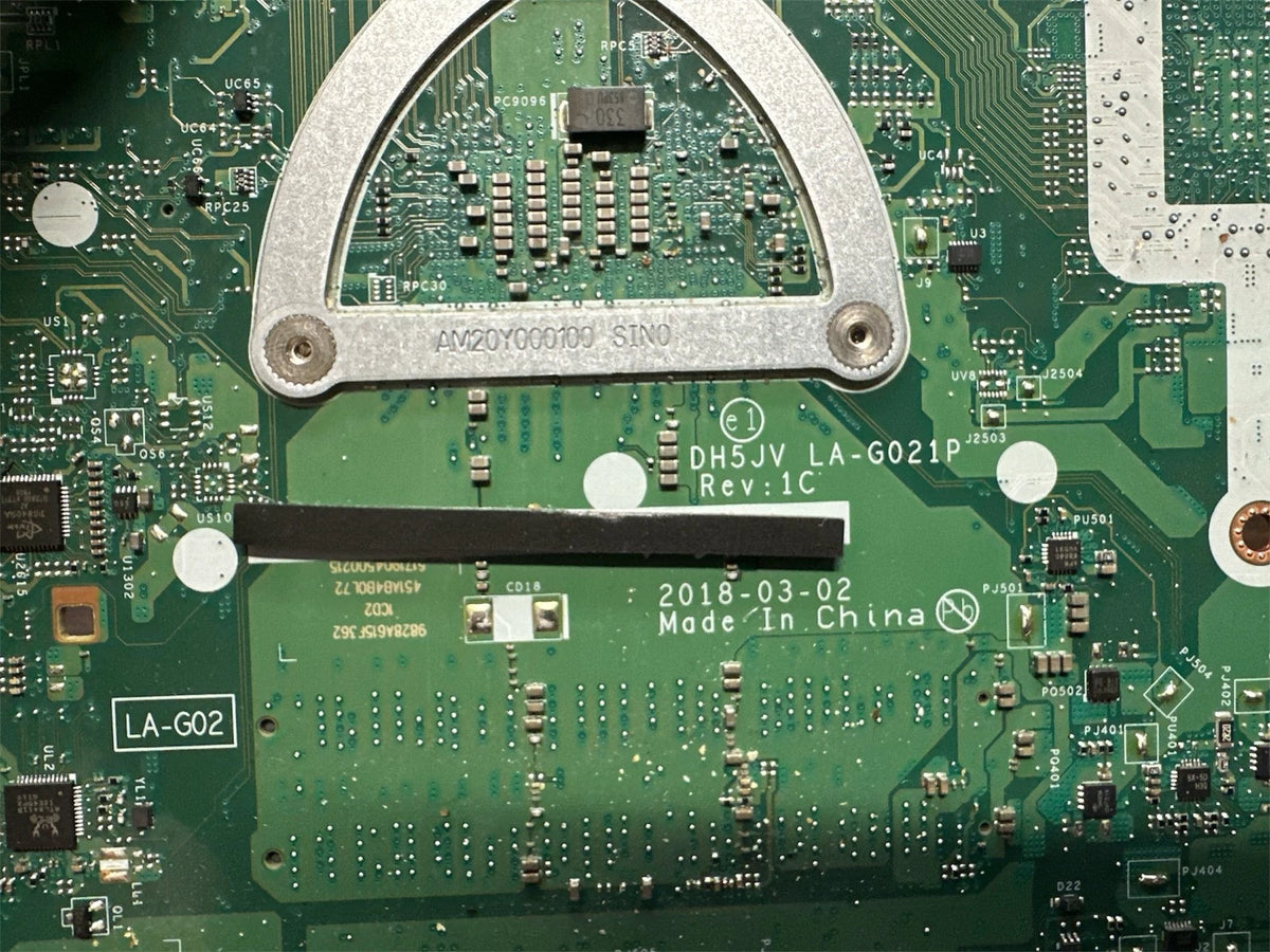 Acer Aspire A315-41 15.6" Laptop Motherboard w/ Heatsink LA-G021P 2018-03-02 DH