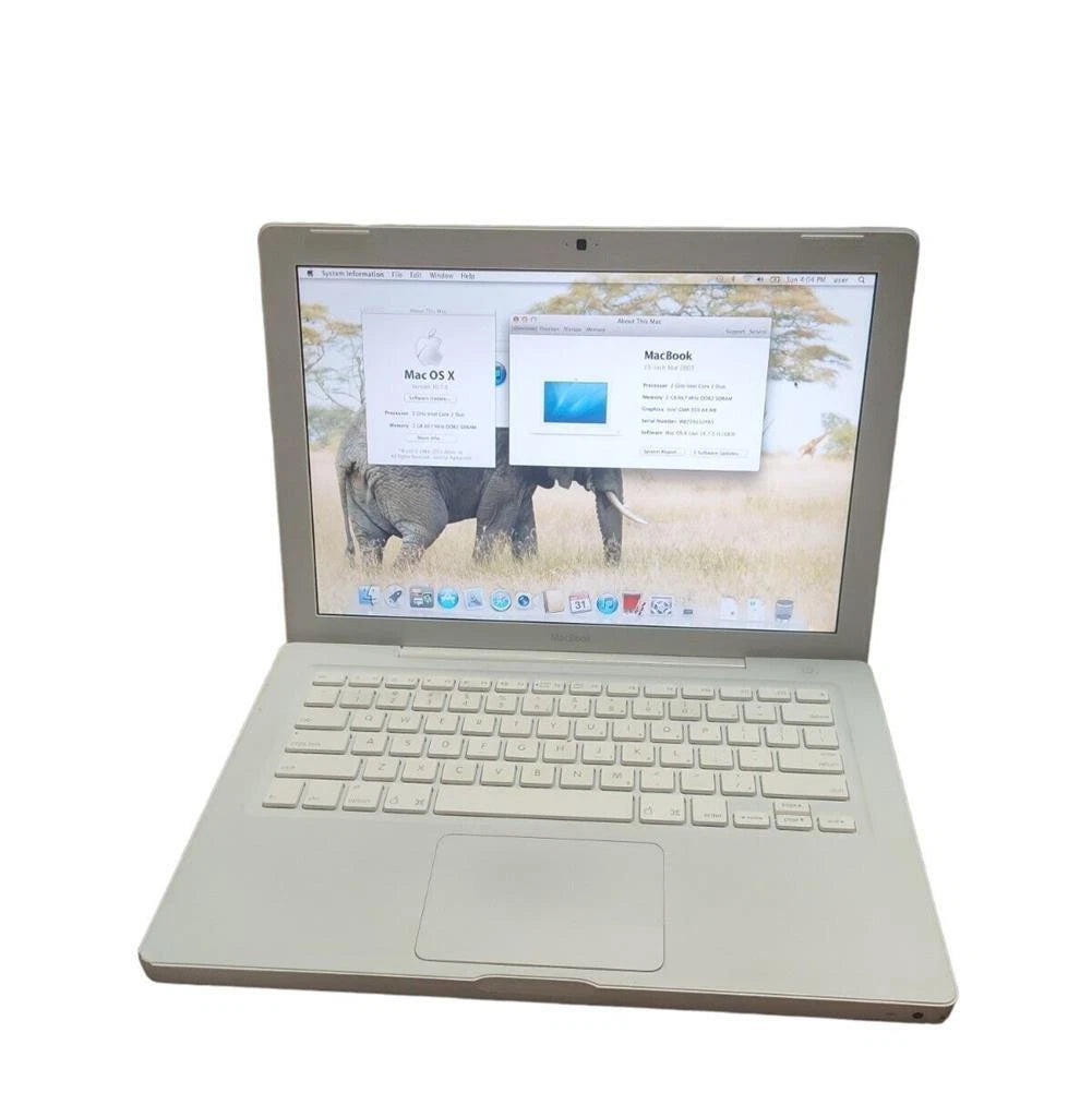 Apple Macbook 2007 A1181 13.3" core 2 Duo 2GHz 2GB RAM 80GB HDD