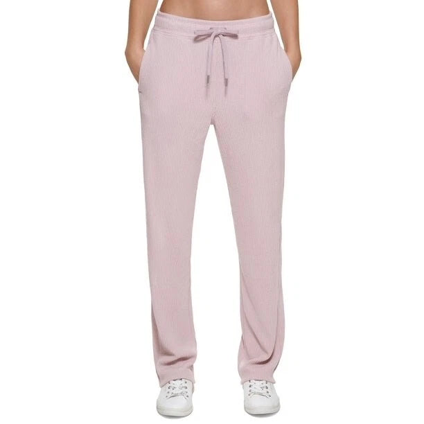 Calvin Klein Ladies Performance Ribbed Track Pants, PINK, S
