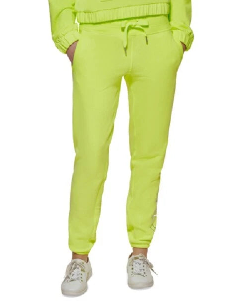 CALVIN KLEIN Performance Women’s Outline Logo Joggers, Lime, XL