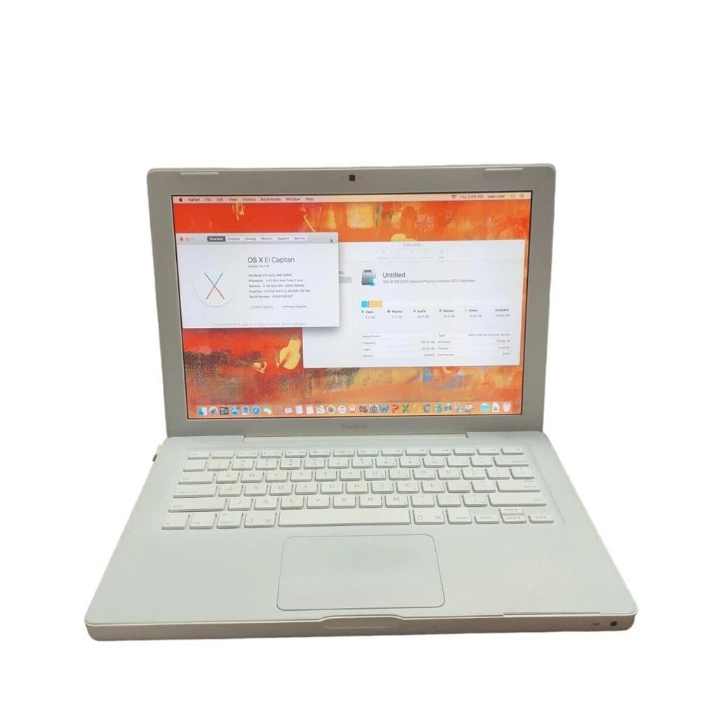 Apple Macbook 2009 A1181 13.3" core 2 Duo 2.13GHz 4GB RAM 160GB HDD