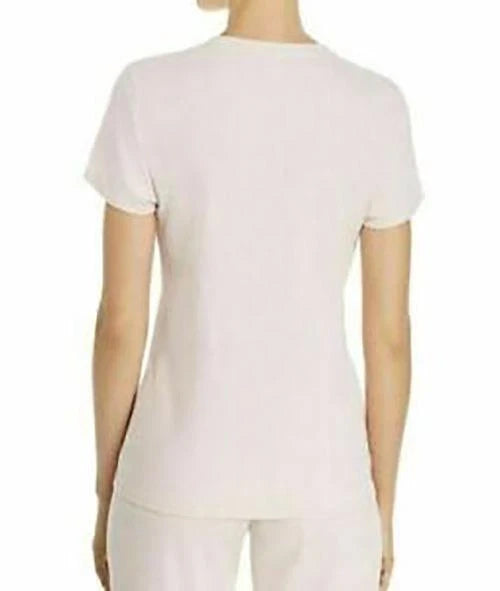 Calvin Klein Ribbed Short-Sleeve Crew Tee, PINK, S