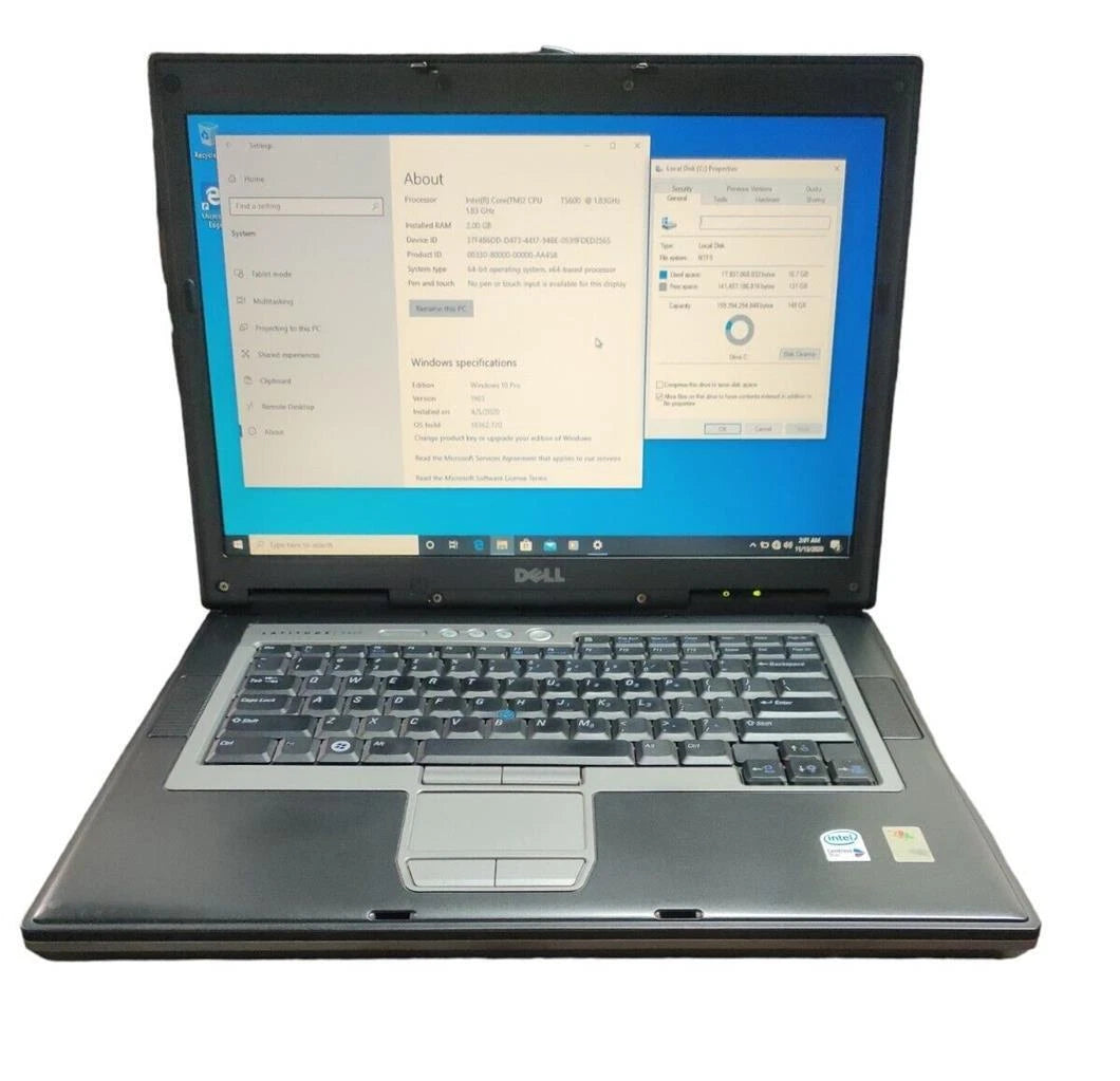 DELL LATITUDE D610 PP11L -14.1" Intel Pentium M Centrino 1.73GHz 2GB -Windows 7