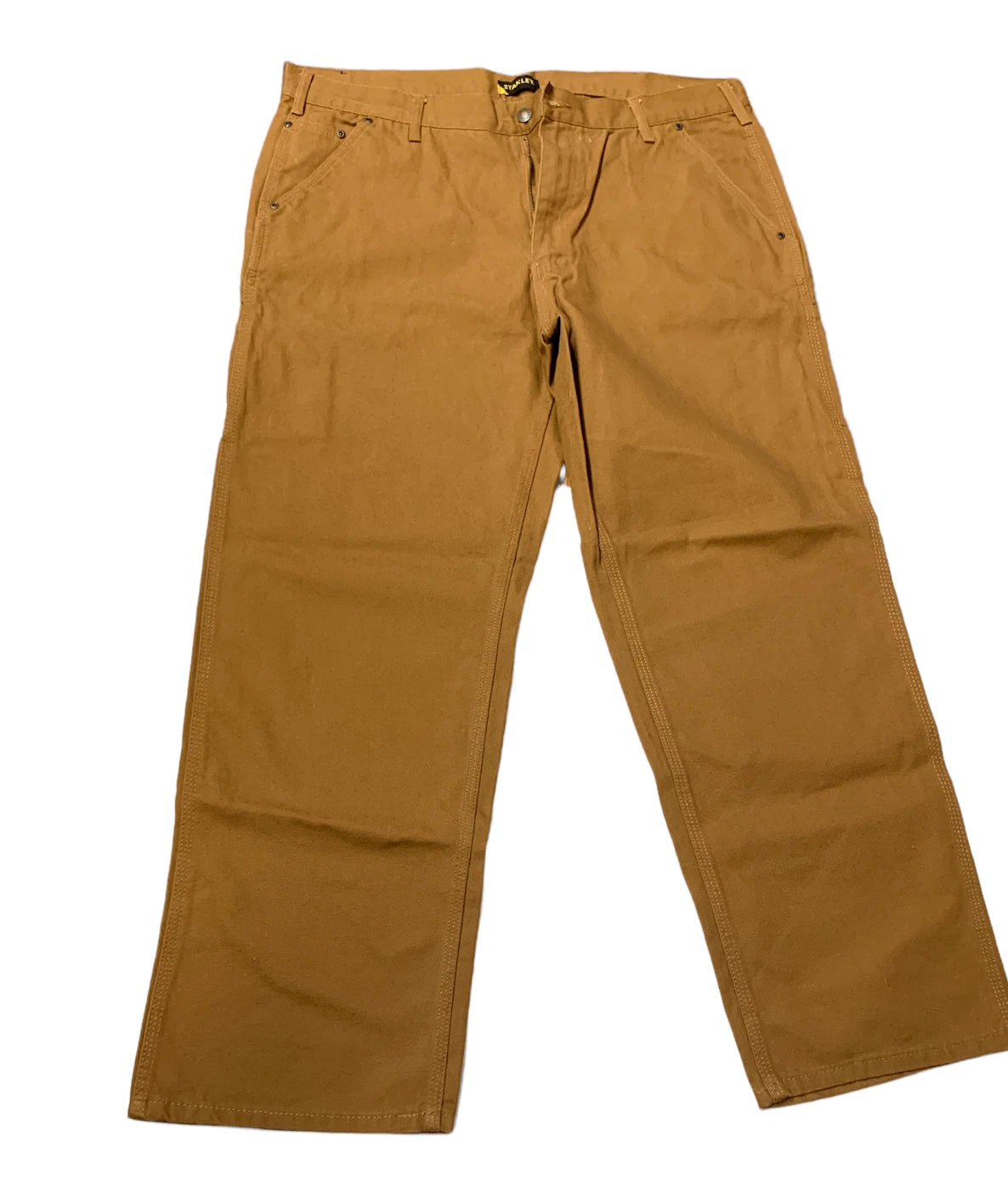 Stanley Workwear Men's Canvas Carpenter Pant, Almond, 38x30