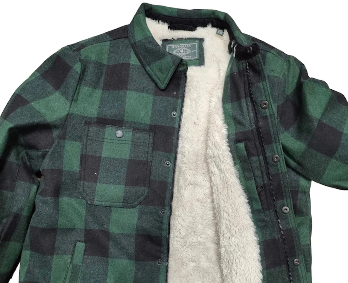 GH Bass &amp; Co Wool Blended Lined Jacket, GREEN, Size 3XL