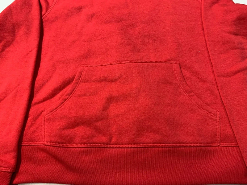 Ideology Women's Crossover Neckline Ultra Soft Pullover Hoodie, MEDIUM, RED