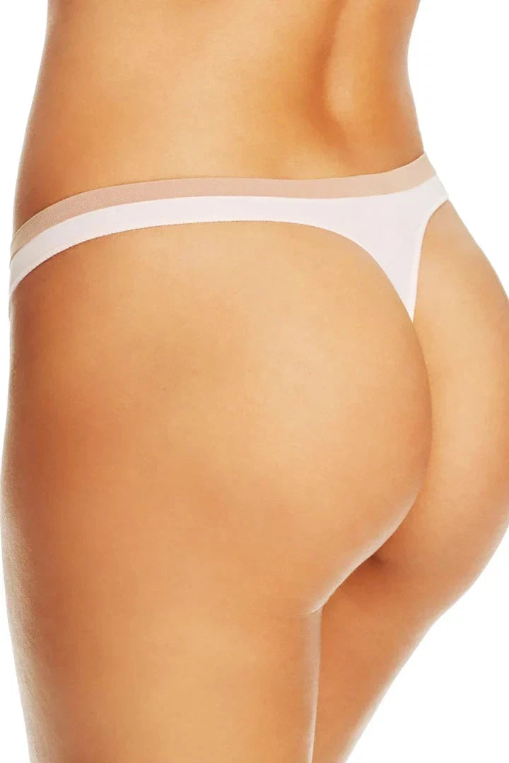 Calvin Klein Women's Pure Seamless Thong Panty, NymphsThigh, Small