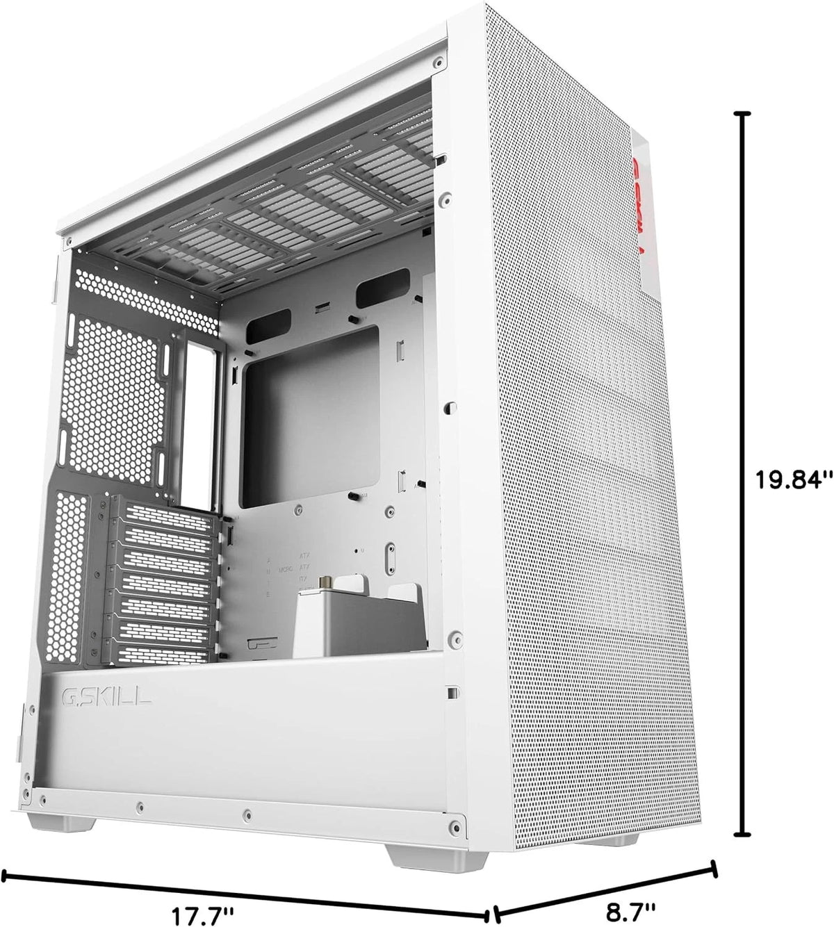G.SKILL MD1 Mid-Tower ATX Case with Tempered Glass Side Panel, Front Mesh Panel