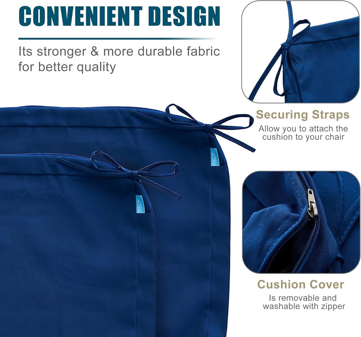 ARTPLAN Patio Chair Seat Cushion Slipercover(Co<wbr/>ver-only No Insert) Outdoor Patio