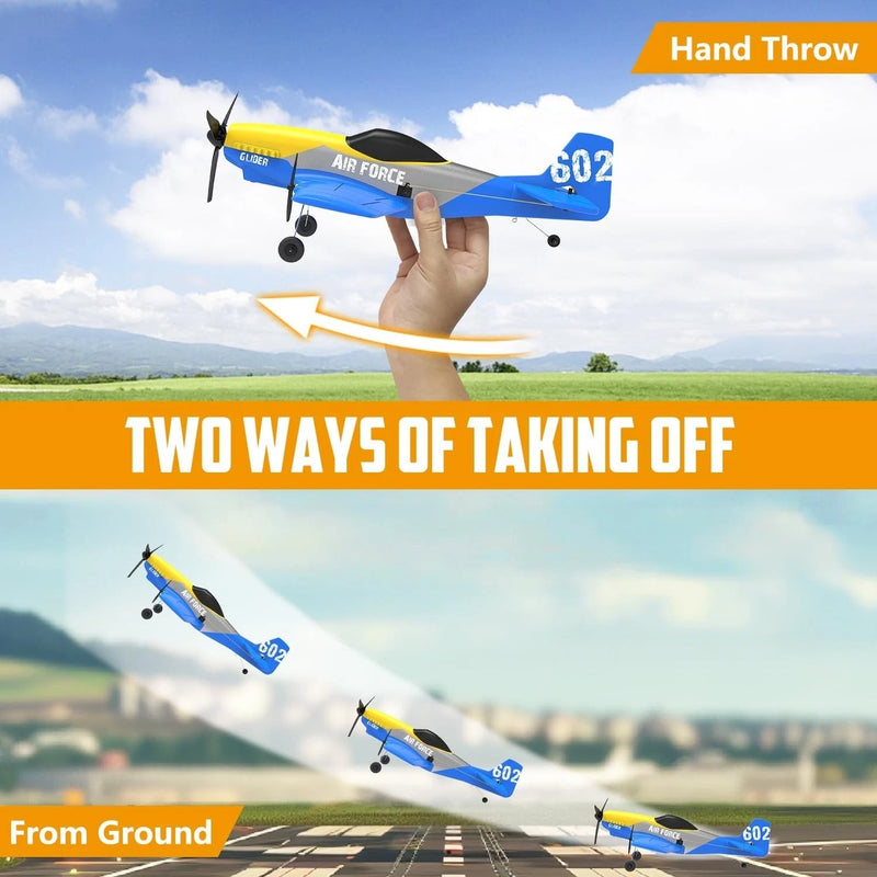 3 Channel RC Plane P-51D Mustang, Remote Control Airplane Ready to Fly, 2.4Ghz 6