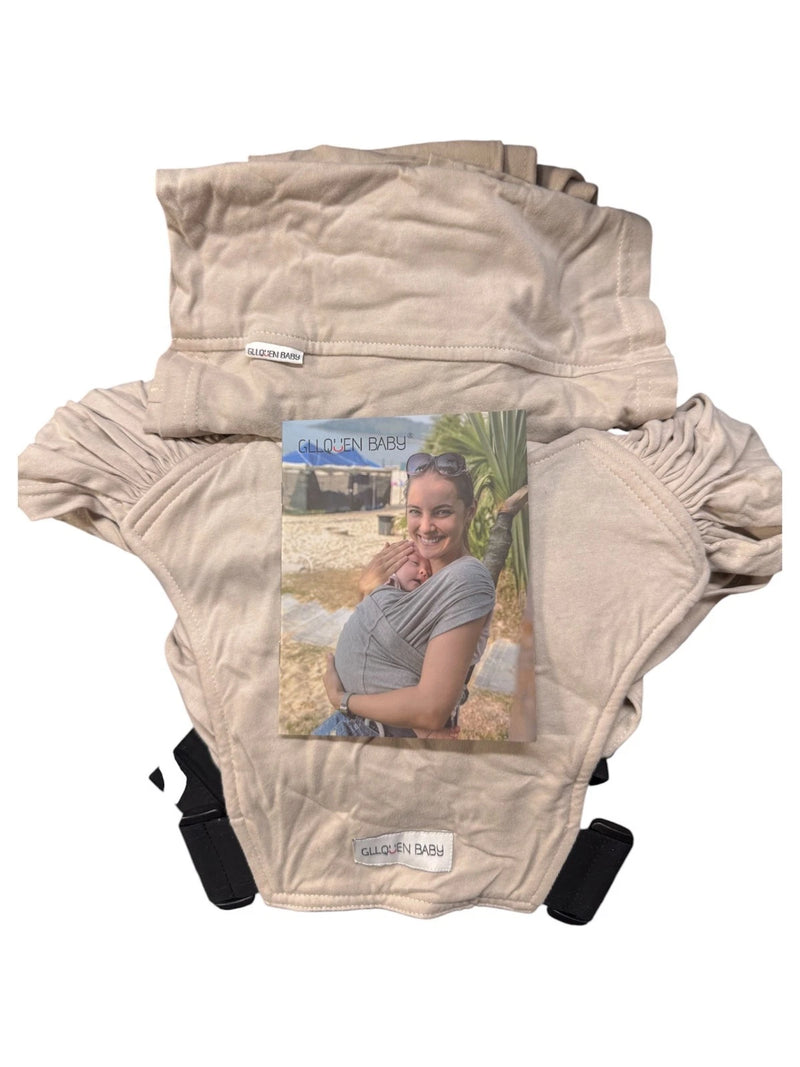 Gllquen Baby Wrap Carrier Serenity Premium Breathable Material- Beige- size L