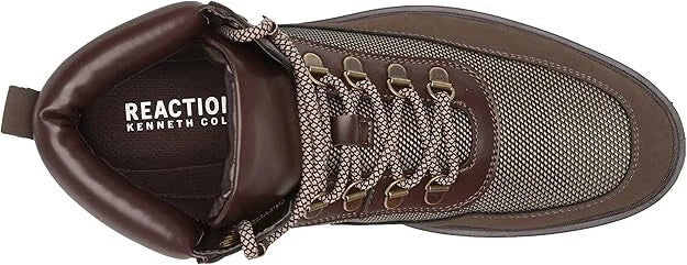 Kenneth Cole REACTION Men's Klay Lug Combat Boot -Espresso - Size 8 M