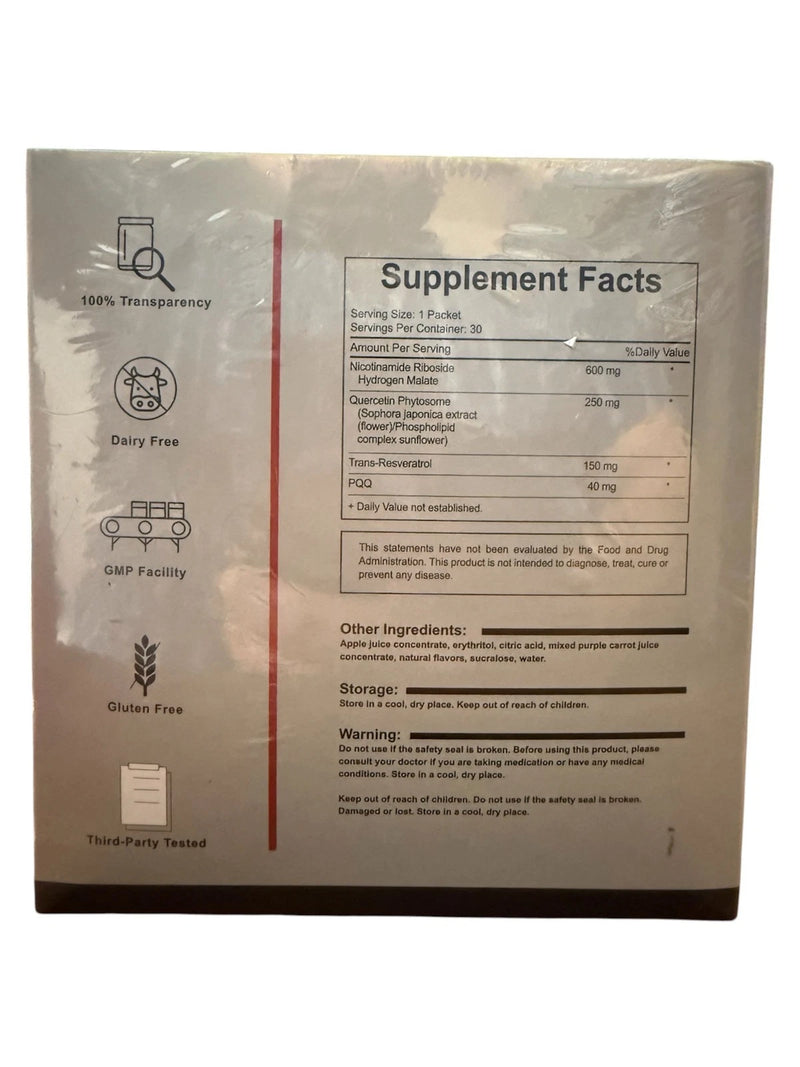 NAD+ 1000mg Liquid Supplement-Nic<wbr/>otinamide Riboside, PQQ &amp;Resveratrol-A<wbr/>nti-Aging