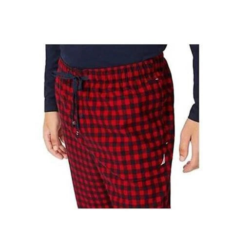 Nautica Men’s 1 Pack Fleece Pants, RED, XXL