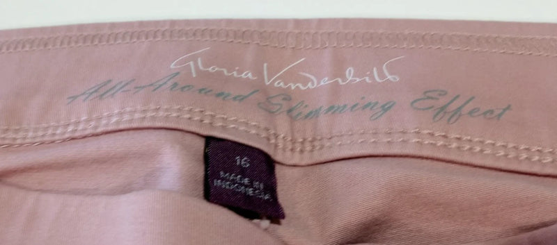 Gloria Vanderbilt Women’s Capri Pant Rose Pink Size 16