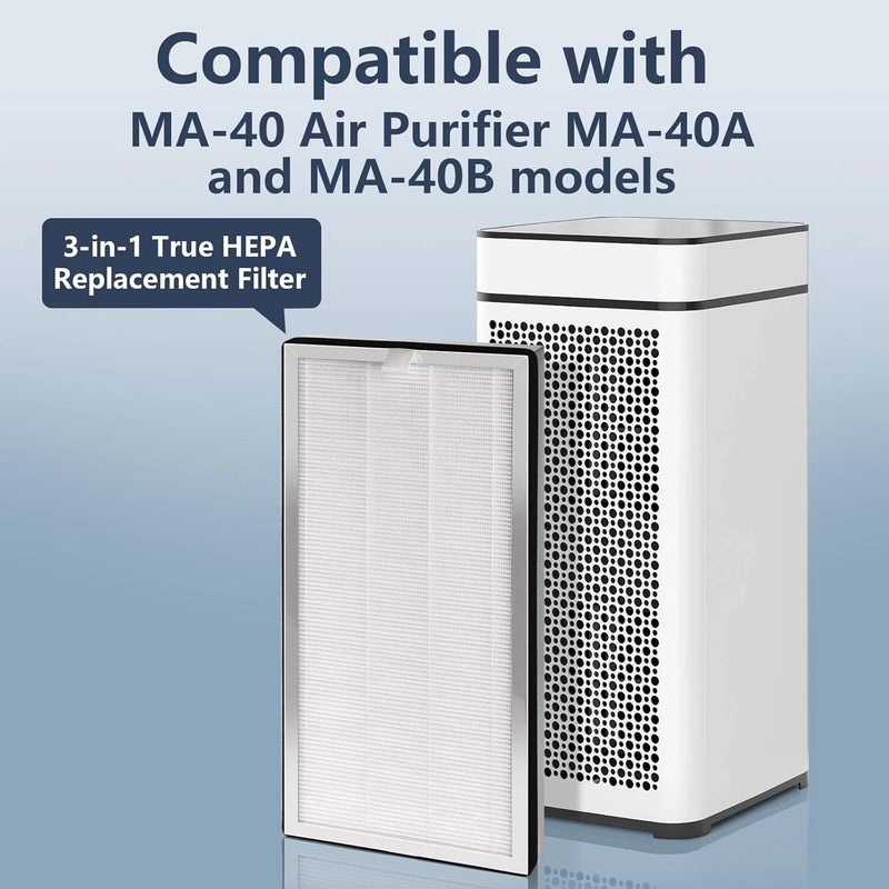 Air MA-40 Replacement Filter 3-in-1 High-Efficienc<wbr/>y HEPA and Activated Carbon