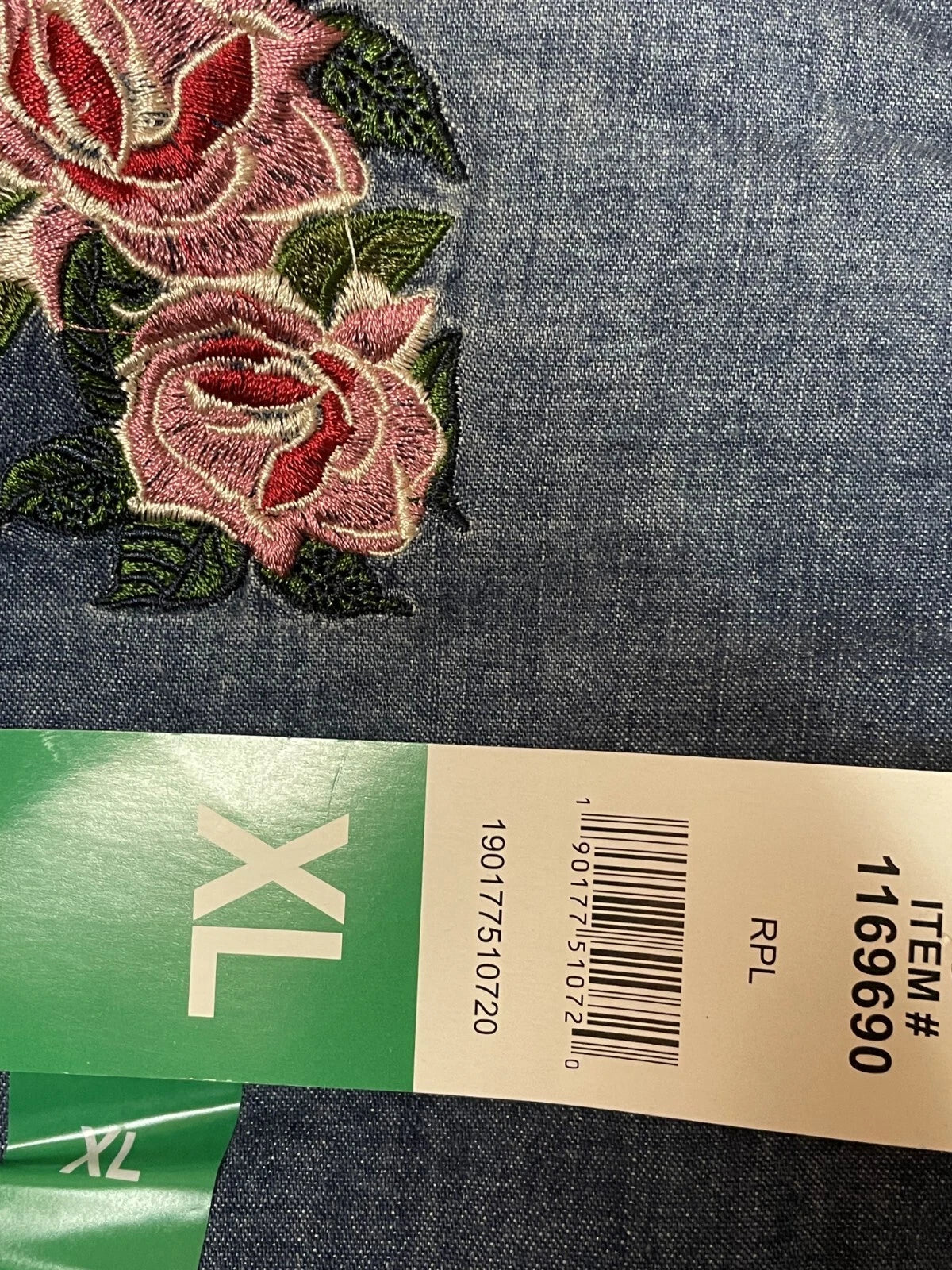 Hudson Girls' 2pc Moto Jacket &amp; Top Set, Denim Rose, XL