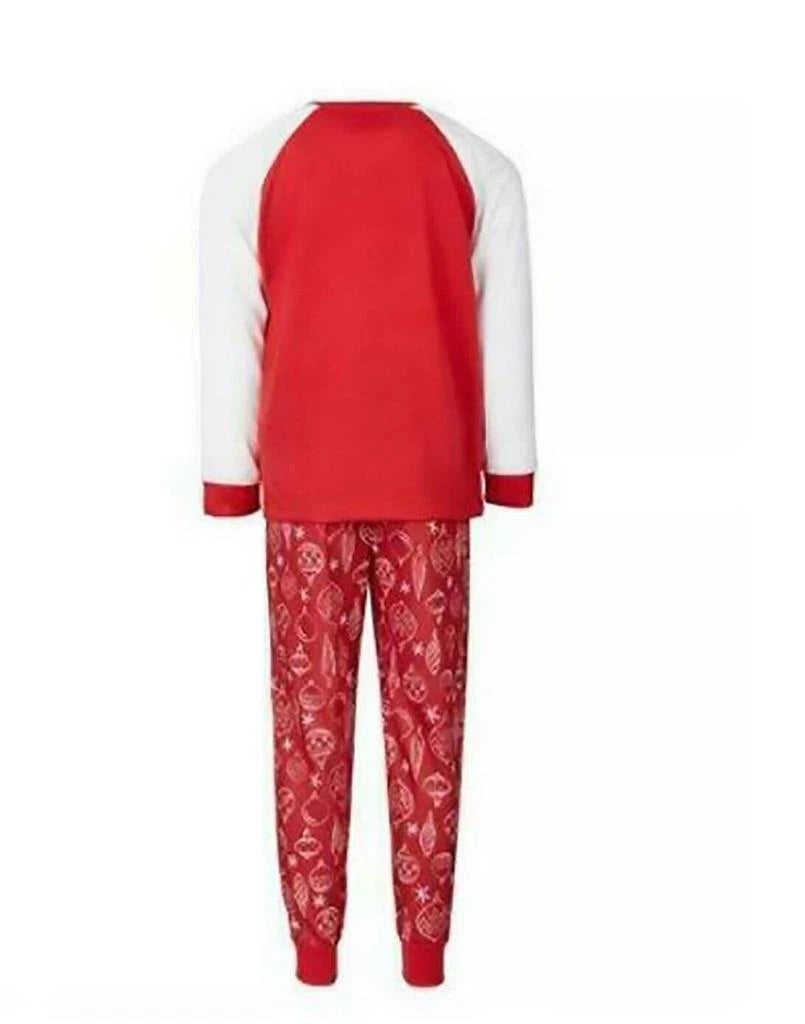 Family Pajamas Unisex Kids Pajama Set, ORNAMENTS, 8