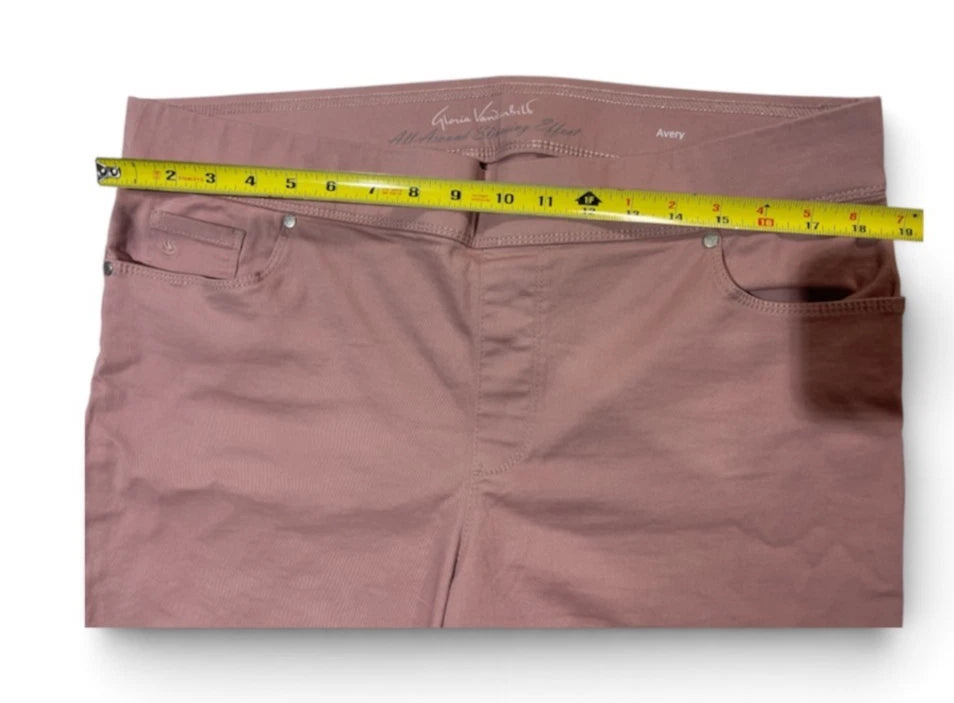 Gloria Vanderbilt Women’s Capri Pant Rose Pink Size 16