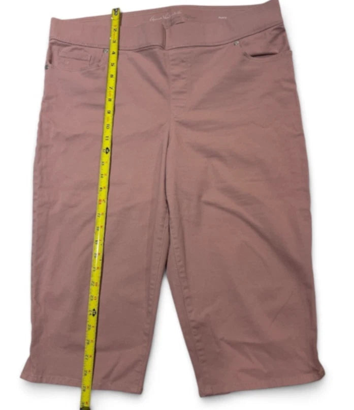 Gloria Vanderbilt Women’s Capri Pant Rose Pink Size 16