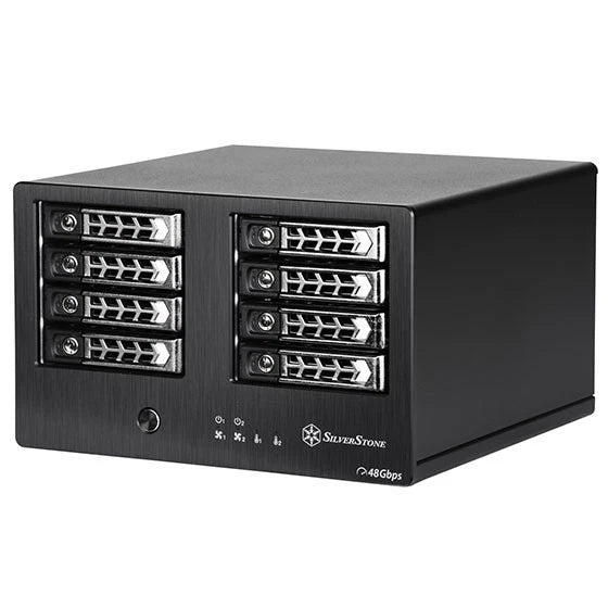 Silverstone TekRL-TS821S 8Bay 2.5"SAS/SATA Hard Drive Enclosure to Mini-SAS-READ